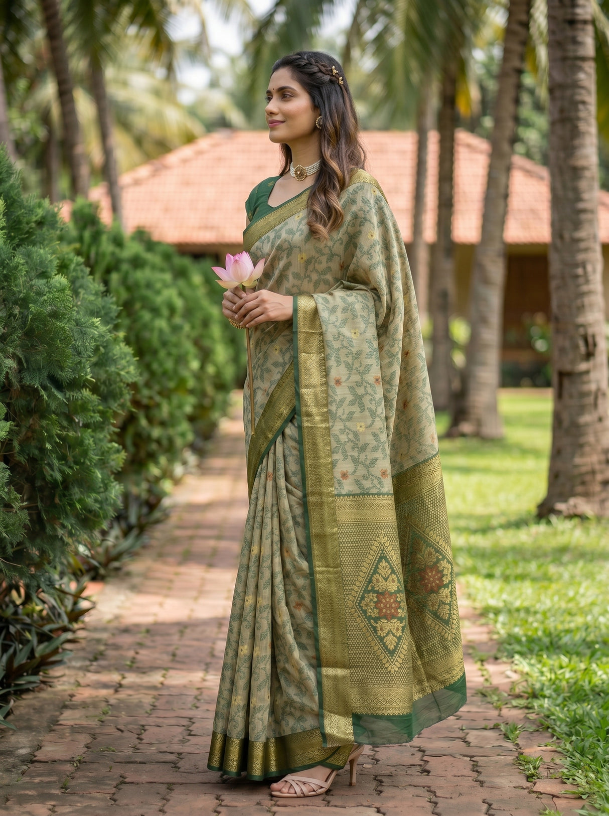 MIMOSA Saree Saree — pose 3 styling detail