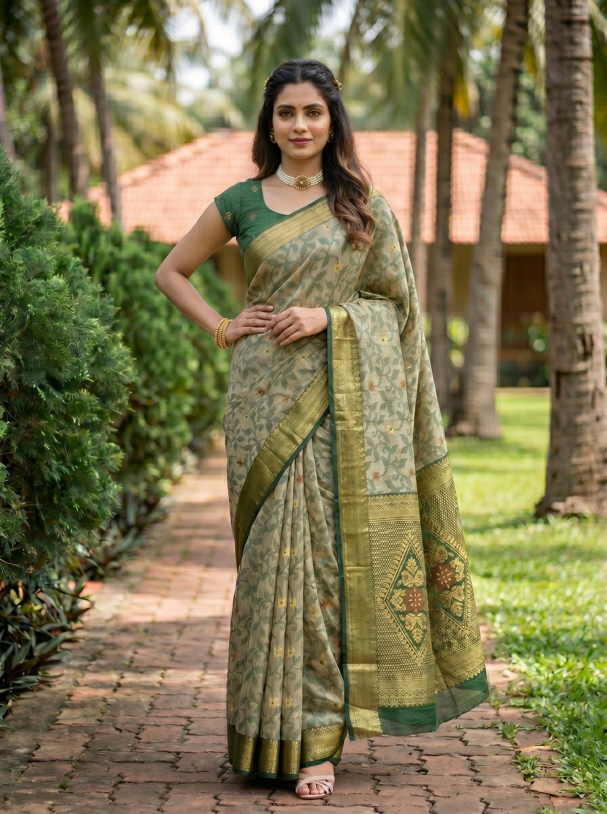 MIMOSA Saree Saree — pose 4 styling detail