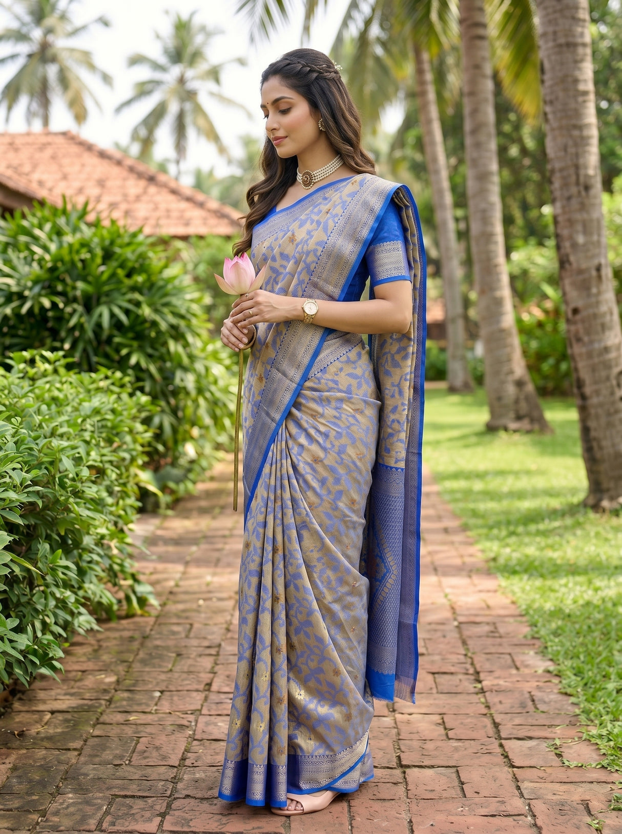 MIMOSA Saree Saree — pose 3 styling detail