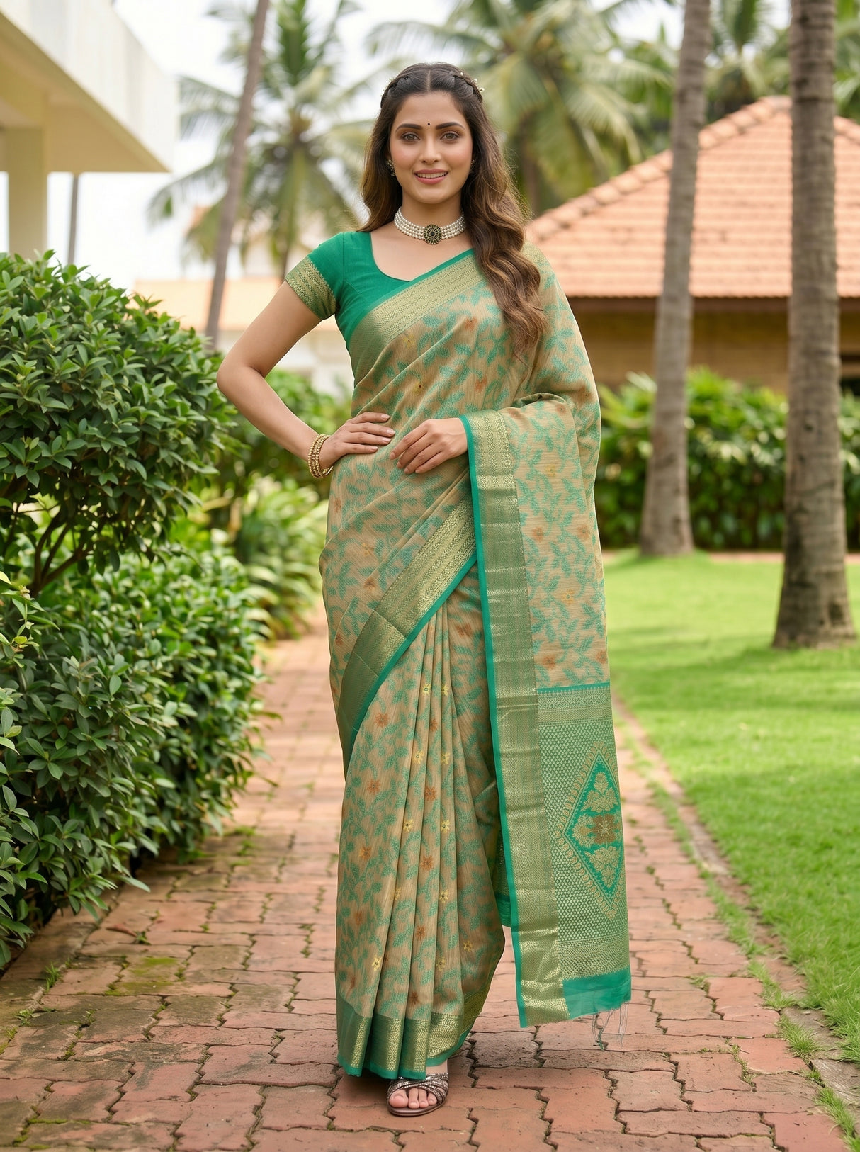 MIMOSA Saree Saree — pose 4 styling detail