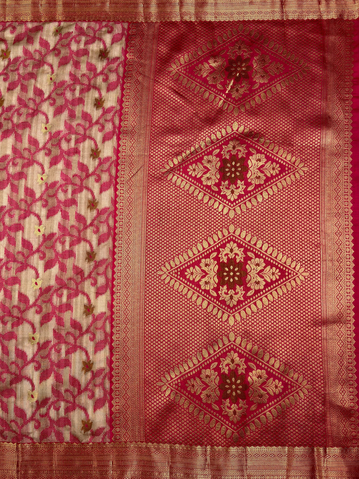 MIMOSA Saree Saree — pallu and zari work detail