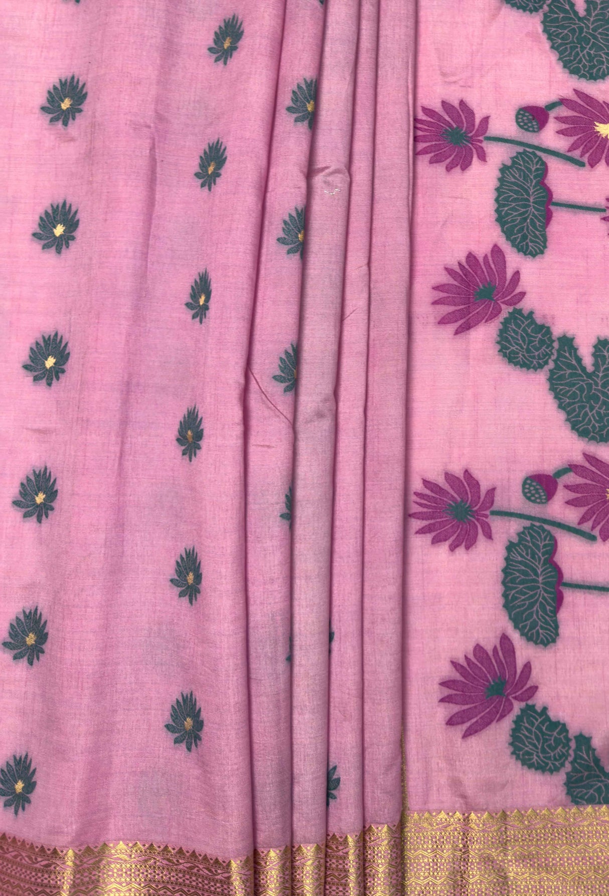 MIMOSA Pink Banarasi Art Silk Saree β fleets shot full lifestyle