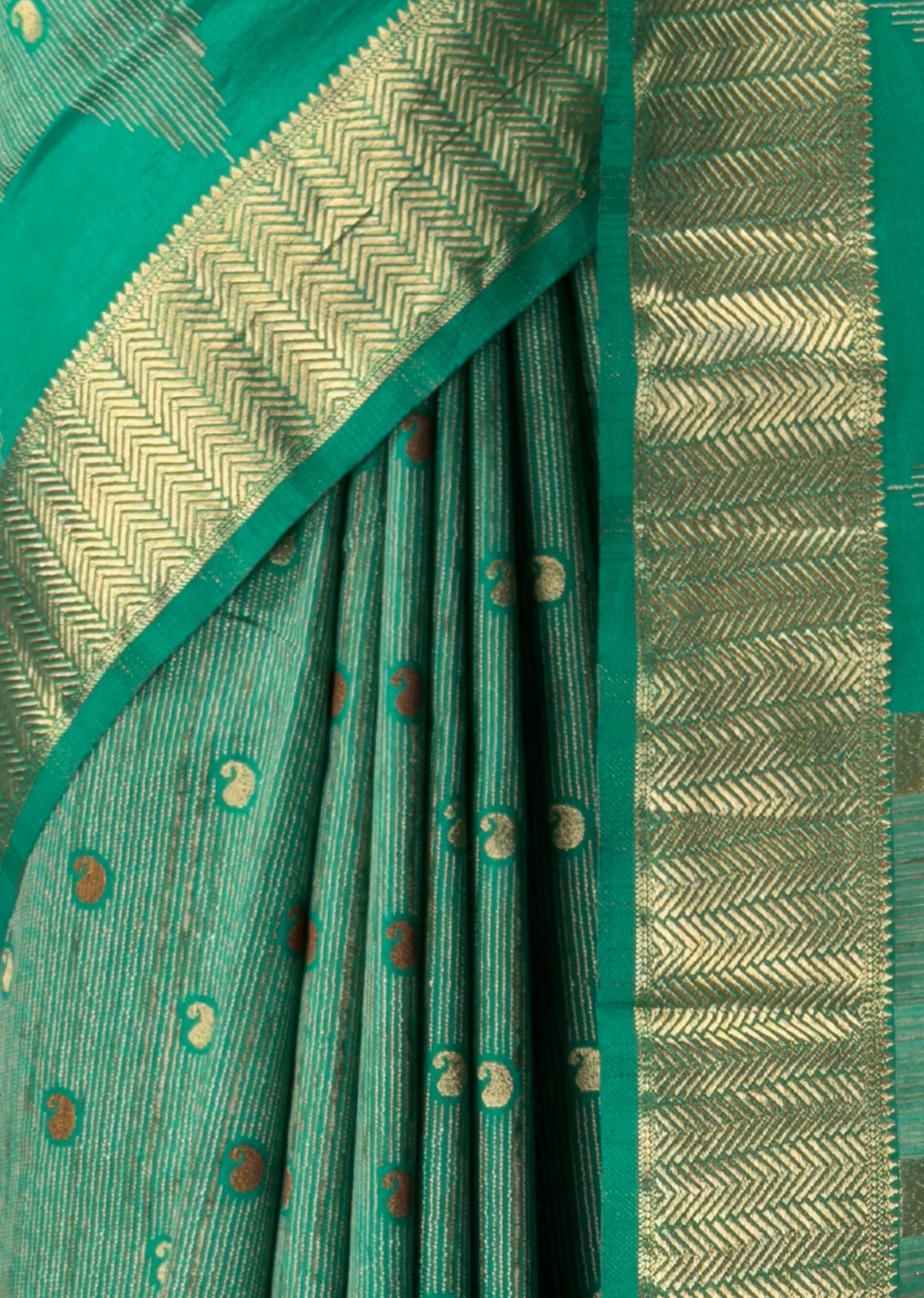 MIMOSA Rama Banarasi Art Silk Saree β fleets shot full lifestyle