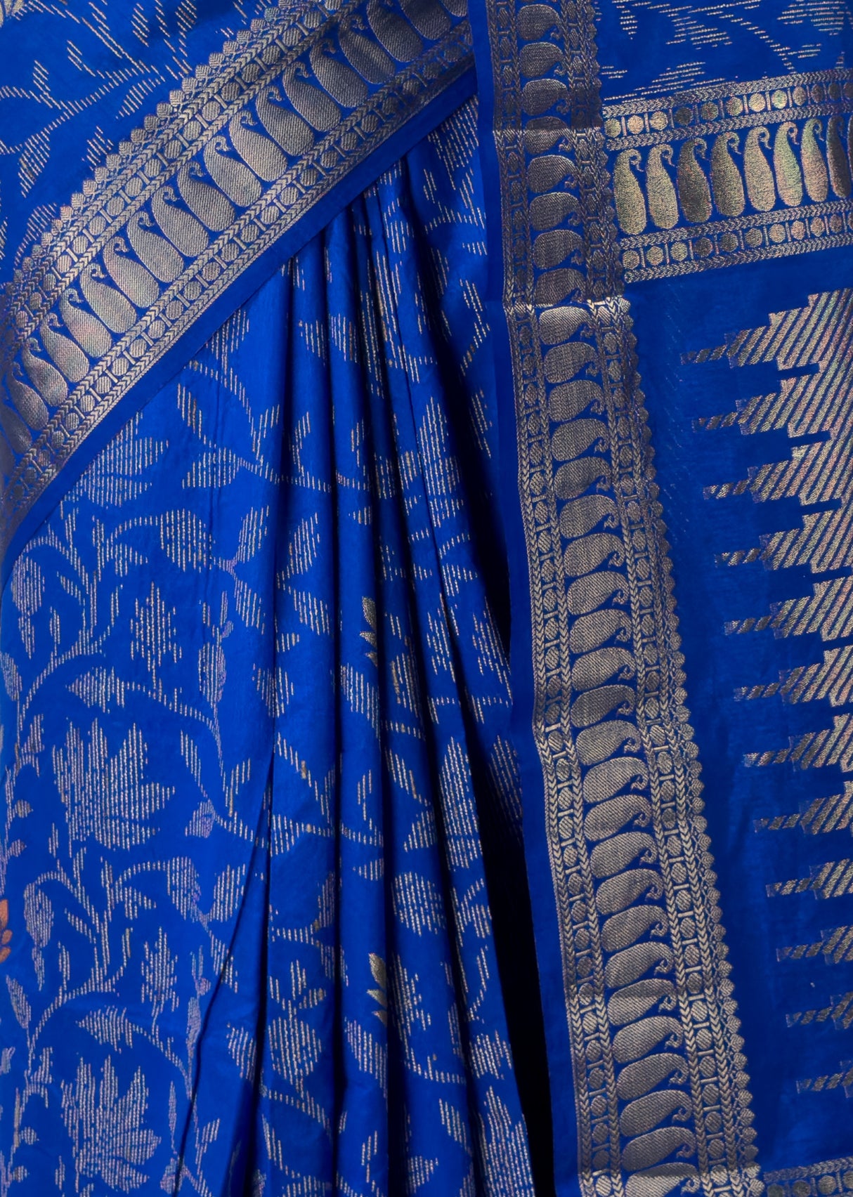 MIMOSA Royal Blue Banarasi Art Silk Saree β fleets shot full lifestyle