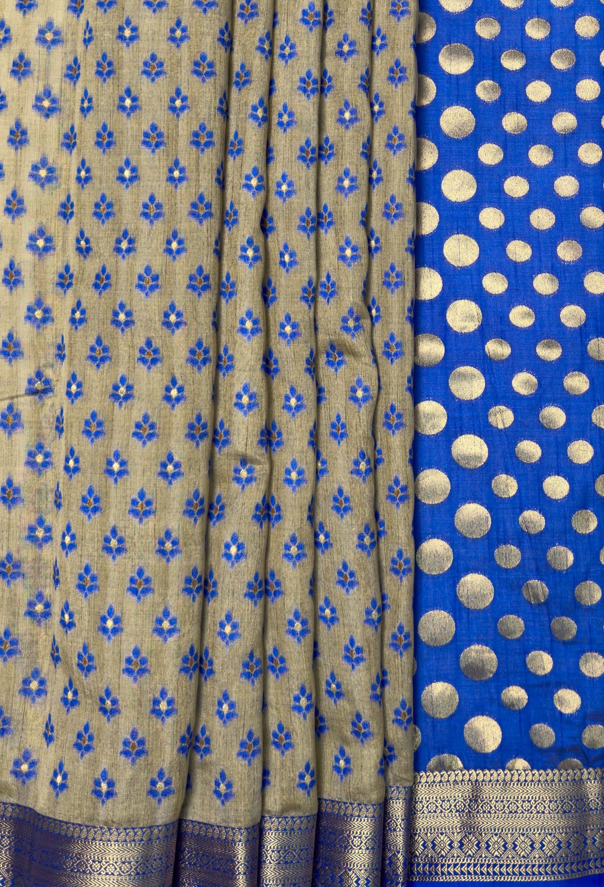 MIMOSA Royal Blue Banarasi Art Silk Saree β fleets shot full lifestyle