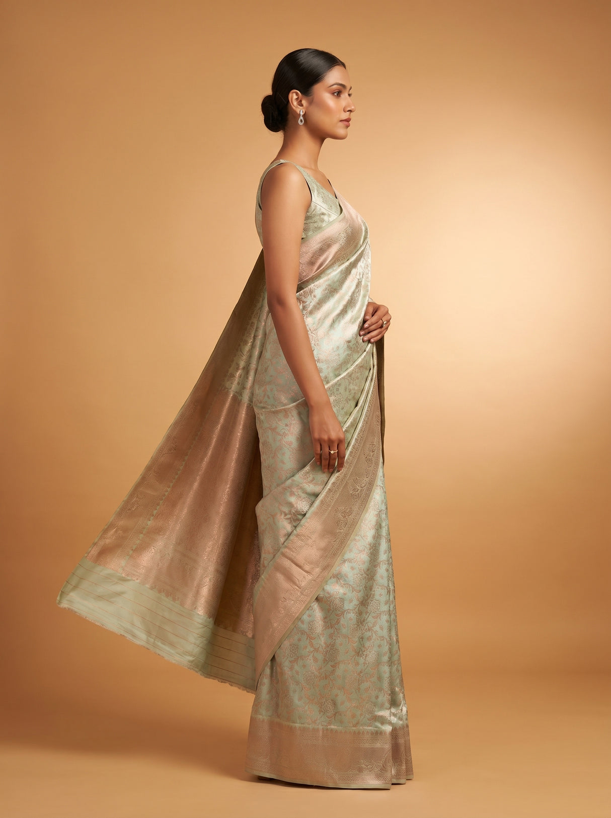 MIMOSA Ananda Kanjivaram Art Silk Saree β Fabric Detail