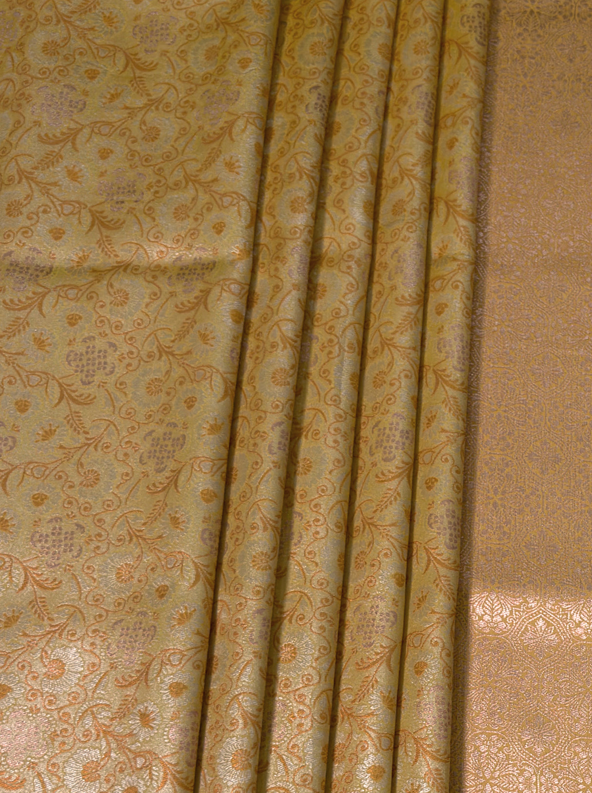 MIMOSA Mustard Kanjivaram Art Silk Saree β fleets shot full lifestyle