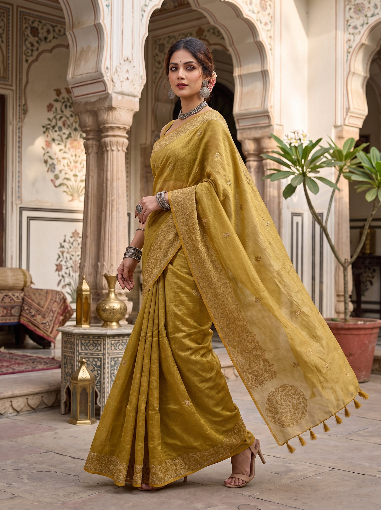 MIMOSA Saree Saree — pose 9 styling detail
