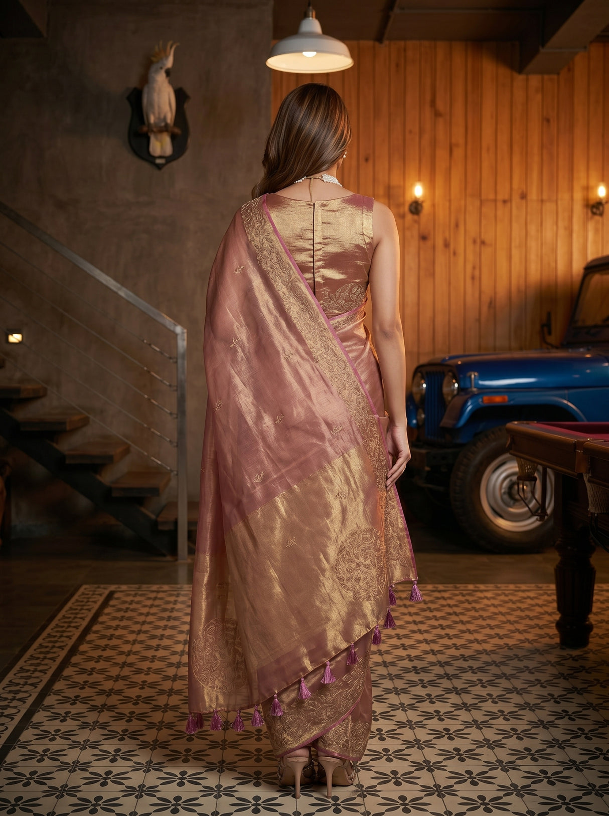 MIMOSA Saree Saree — pose 2 styling detail