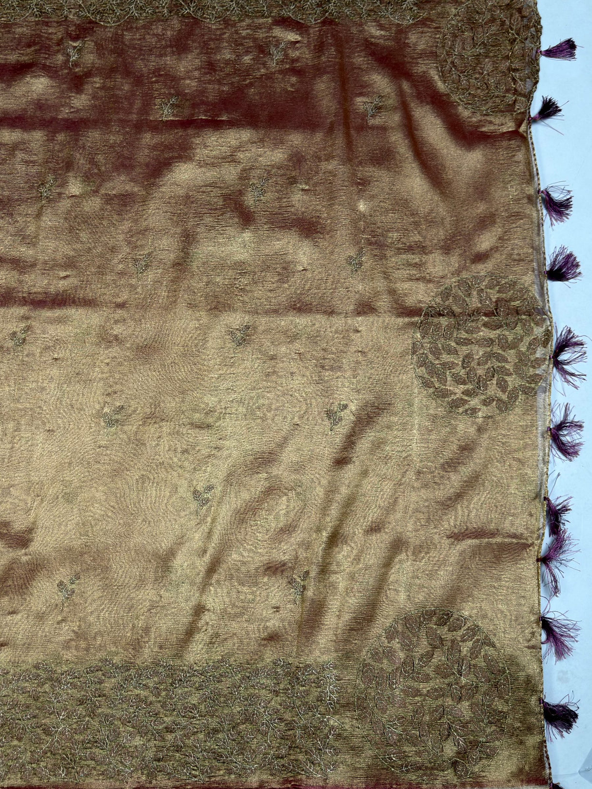 MIMOSA Saree Saree — pallu and zari work detail