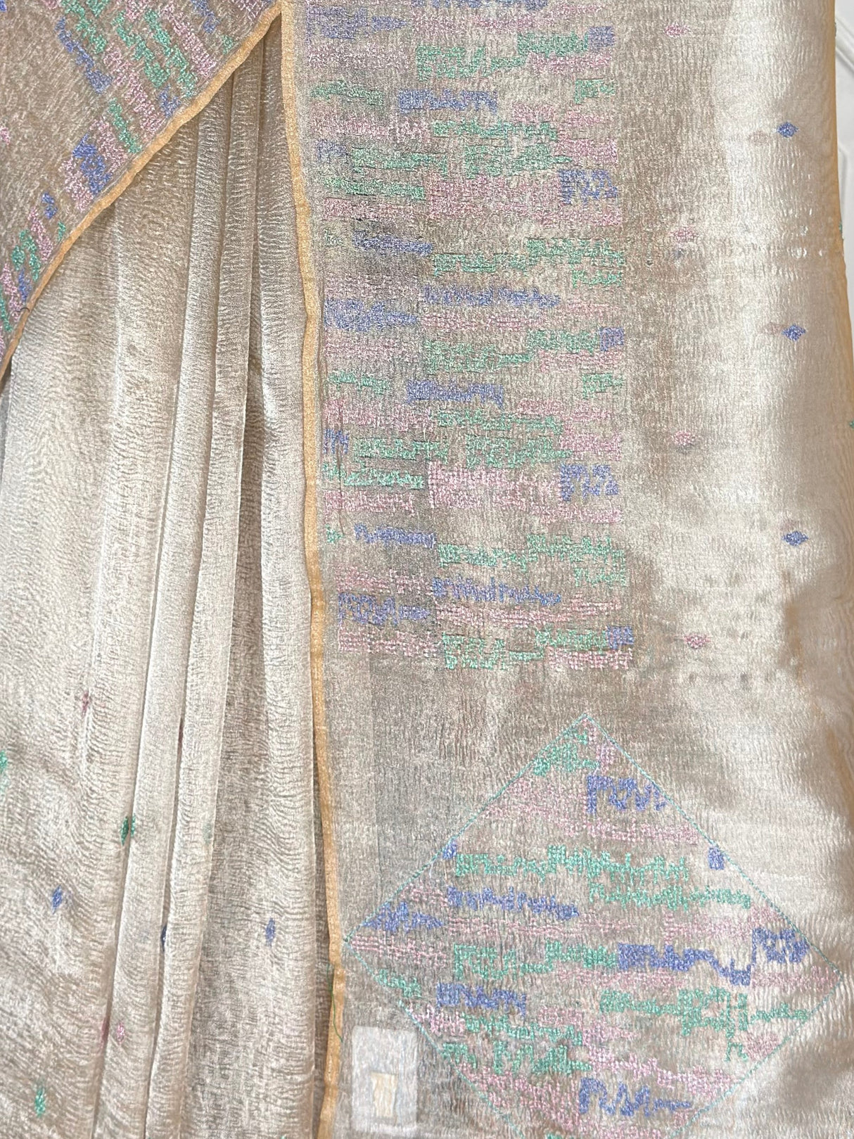 MIMOSA Peach Saree Saree — fleets shot full lifestyle