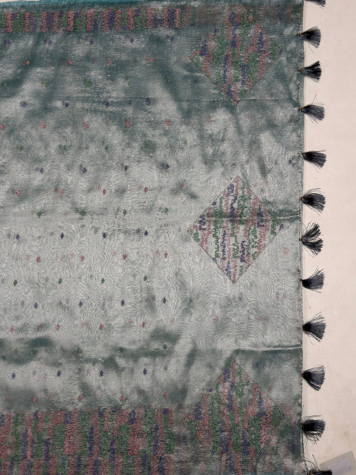 MIMOSA Sapphire Saree Saree — pallu and zari work detail