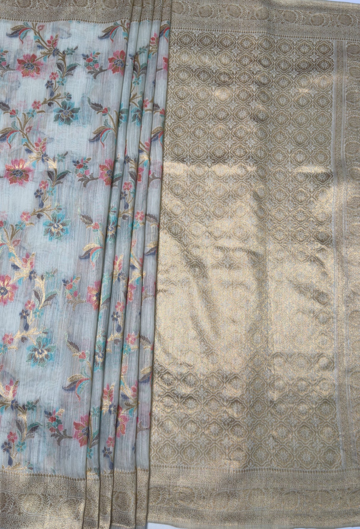 MIMOSA Saree Saree β pallu and zari work detail