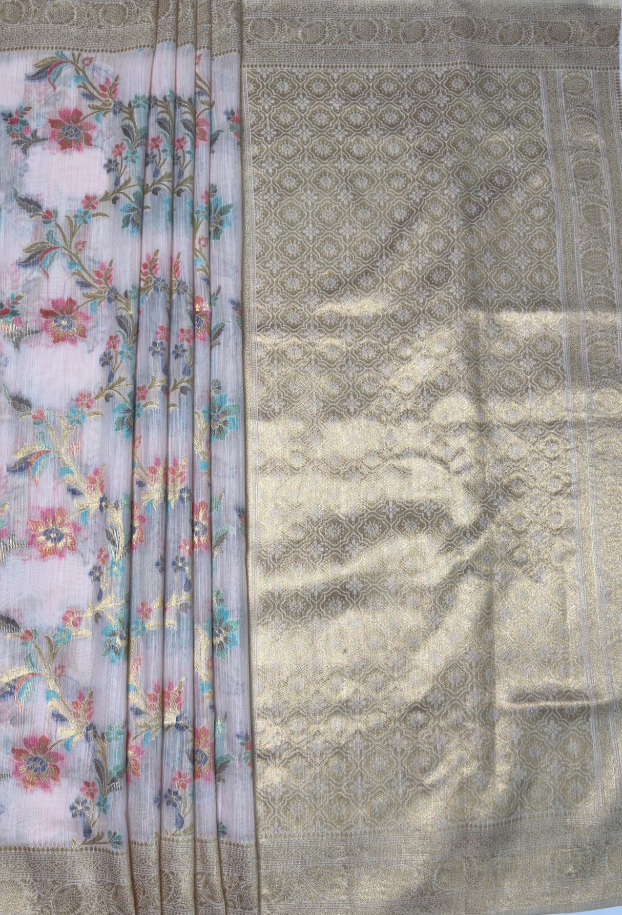 MIMOSA Saree Saree β pallu and zari work detail