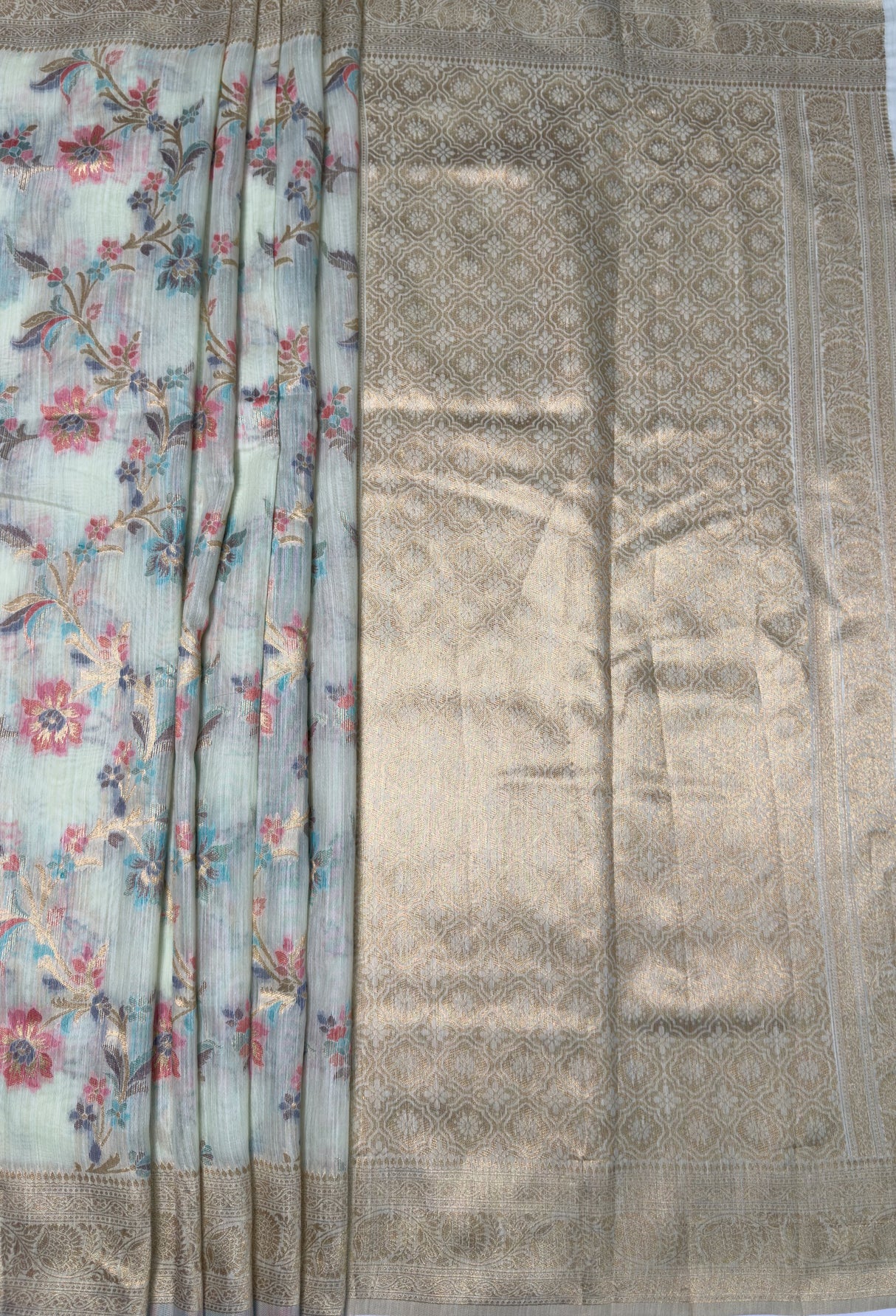 MIMOSA Saree Saree β pallu and zari work detail