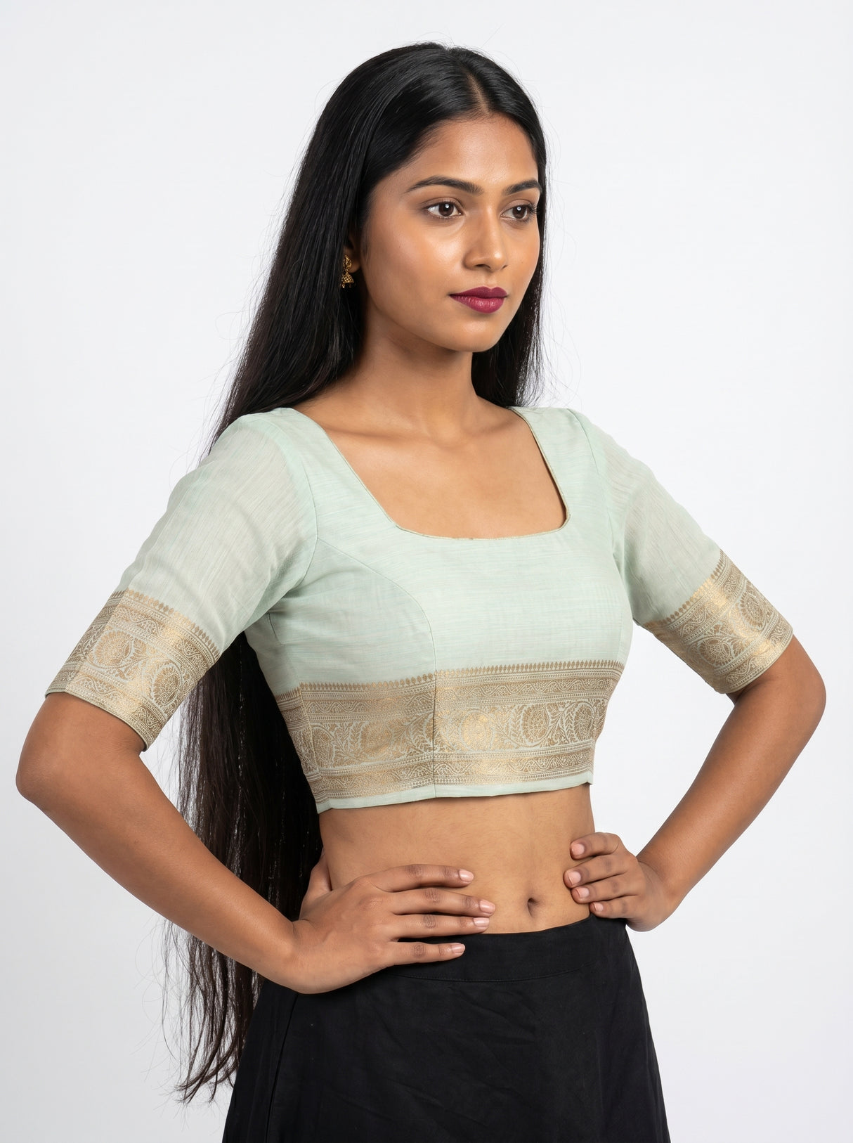 MIMOSA Saree Saree β blouse close-up