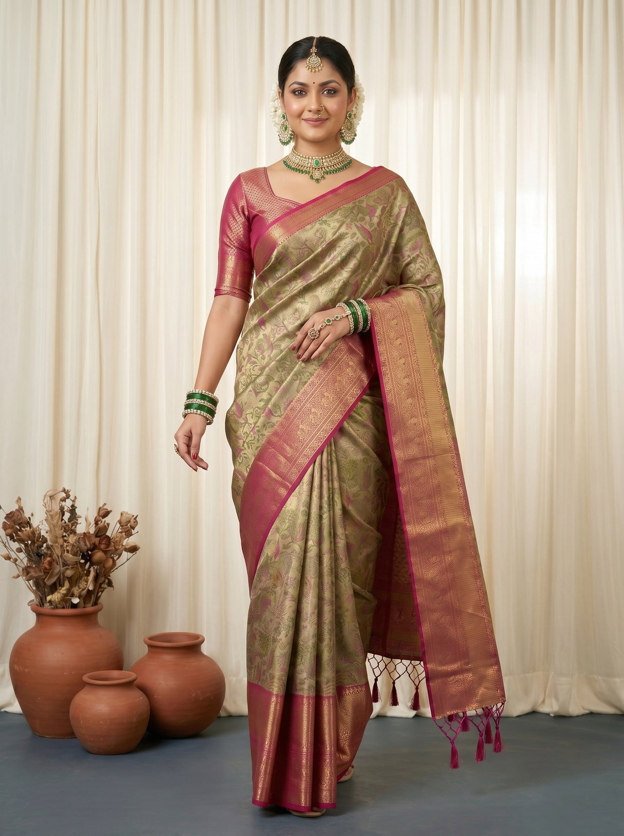 MIMOSA Saree Saree — pose 6 styling detail