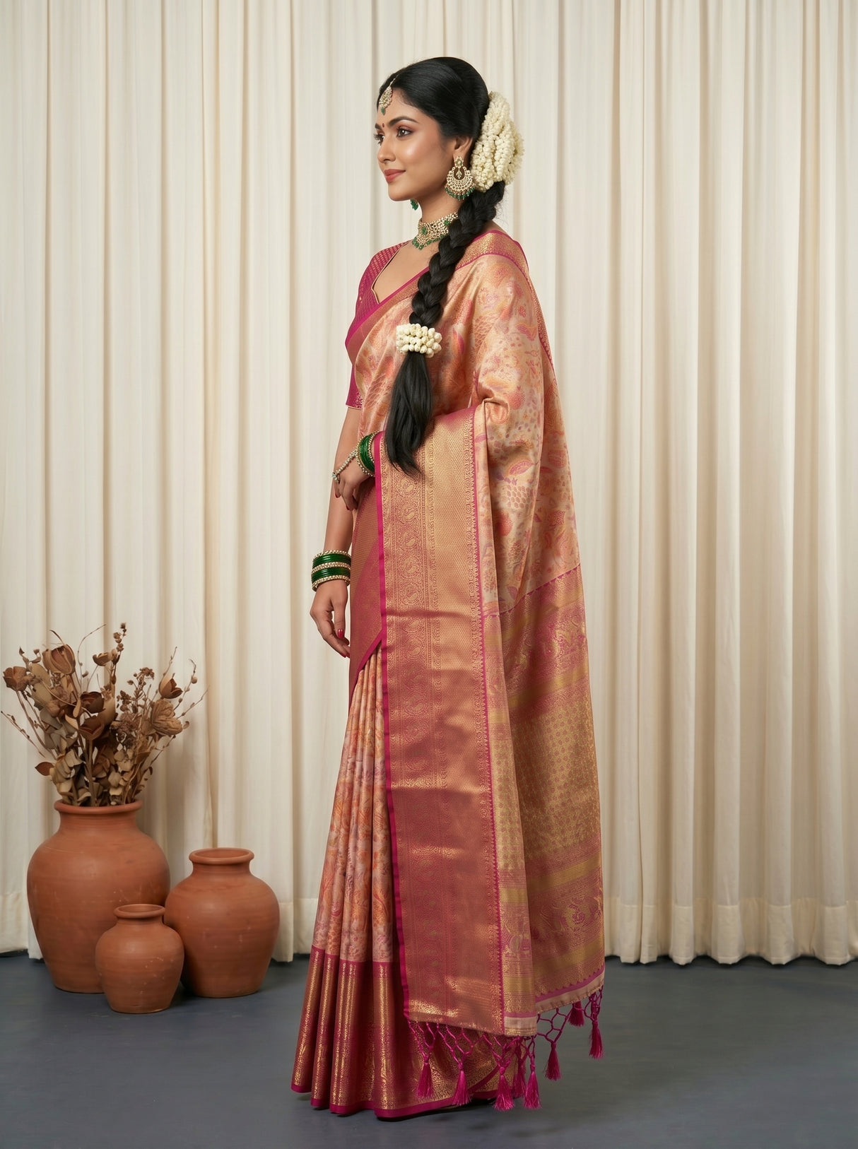 MIMOSA Saree Saree — pose 3 styling detail
