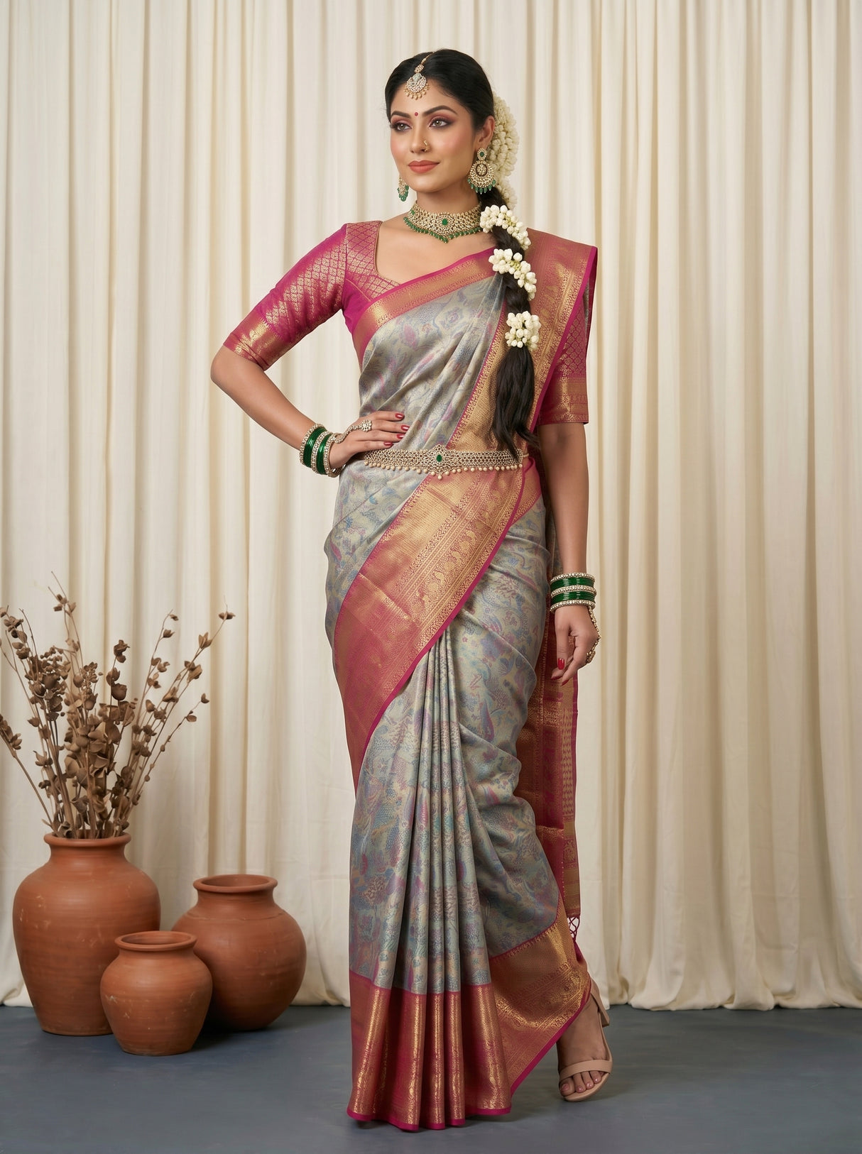 MIMOSA Saree Saree — pose 4 styling detail