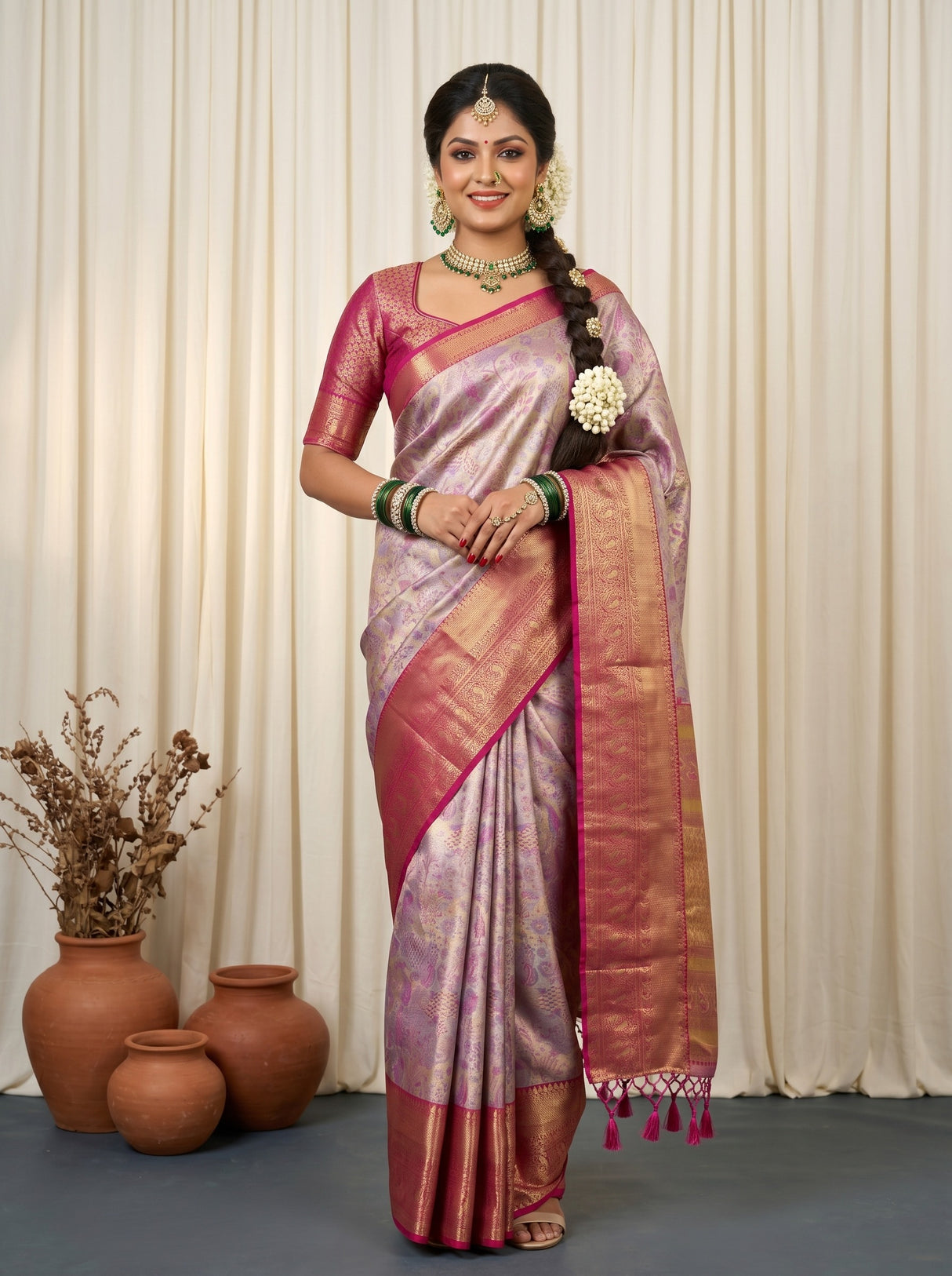 MIMOSA Saree Saree — front view on mannequin