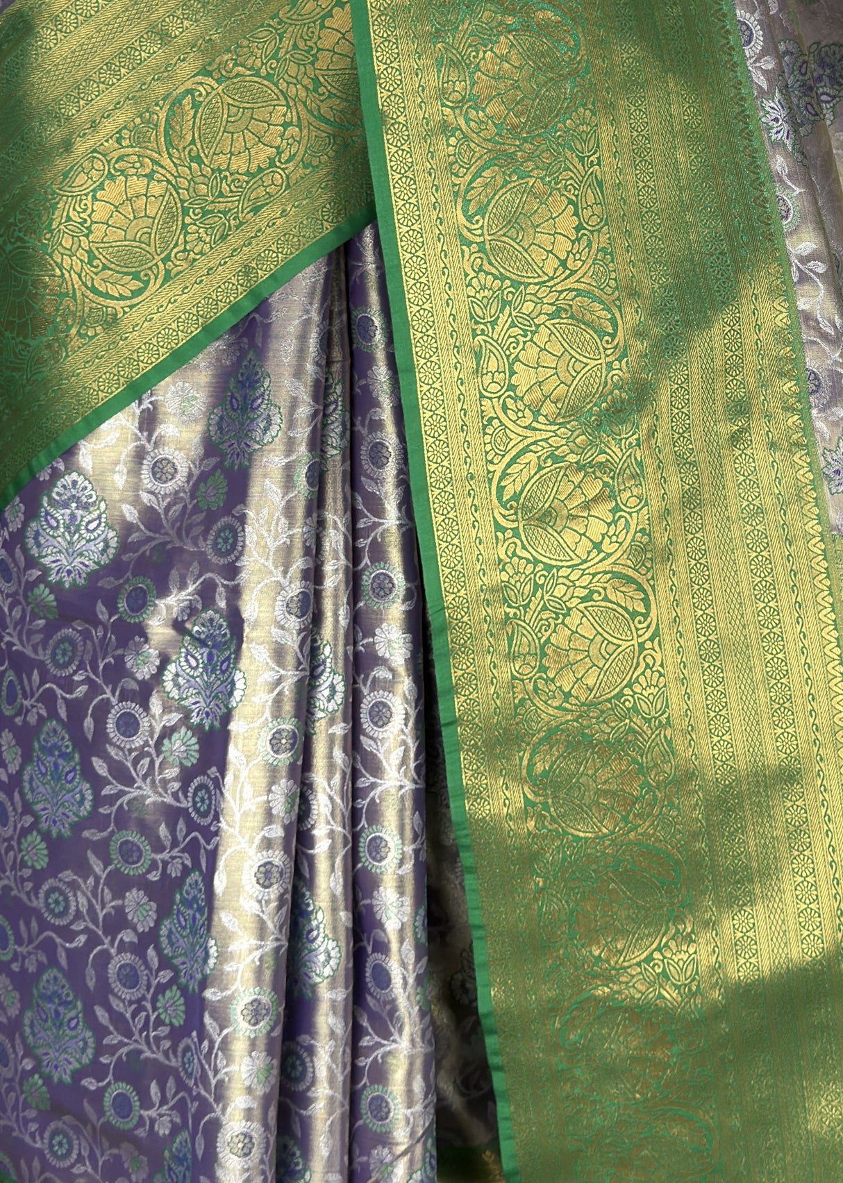 MIMOSA Violet Kanjivaram Art Silk Saree β fleets shot full lifestyle