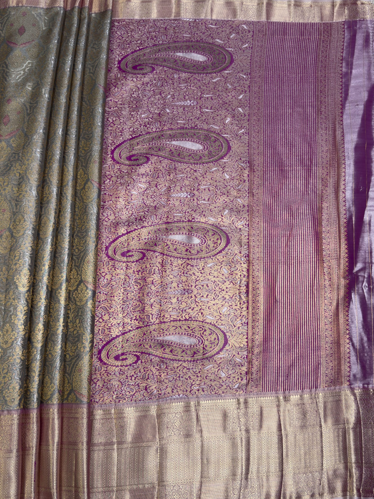 MIMOSA Saree Saree — pallu and zari work detail