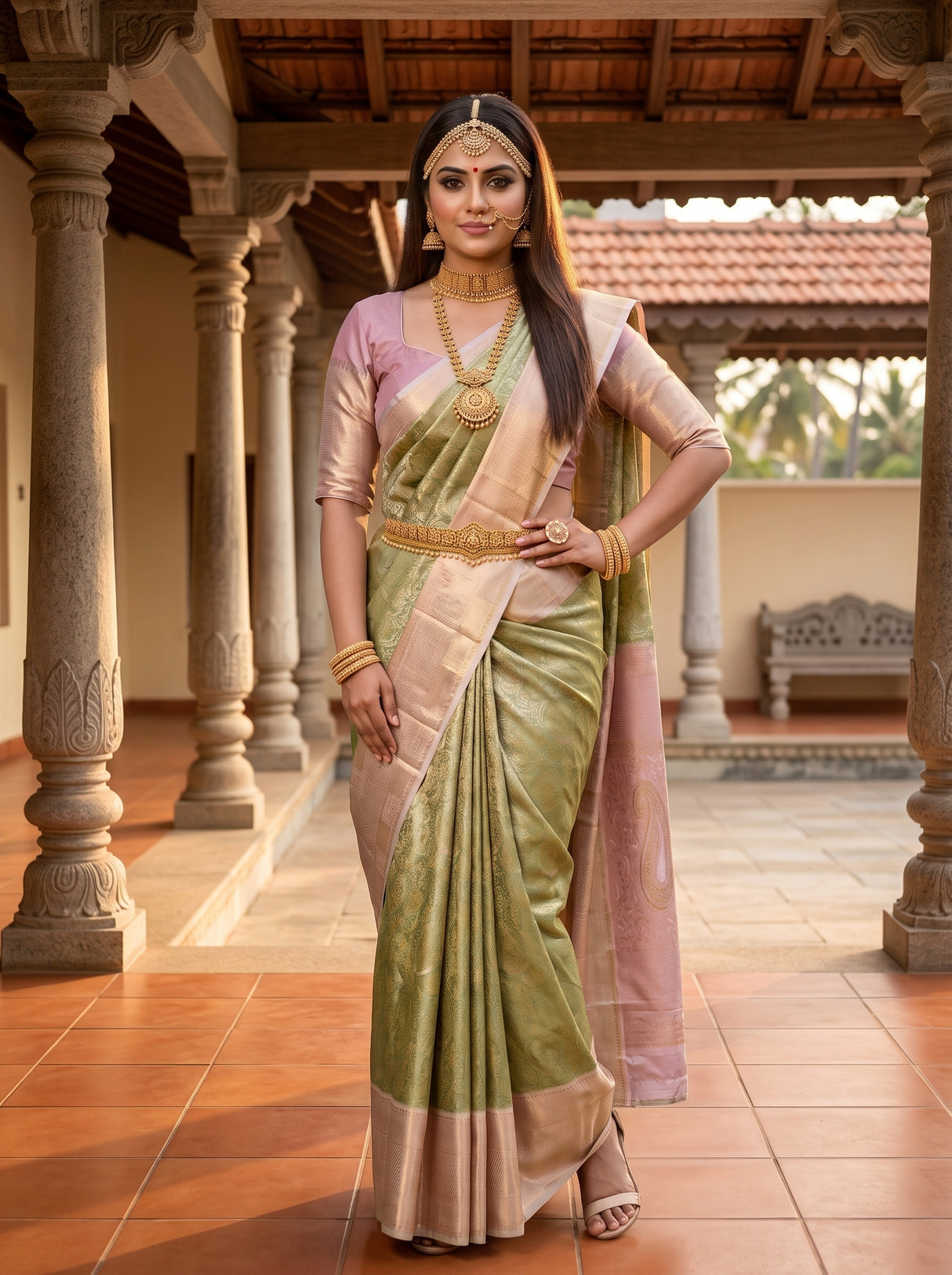 MIMOSA Saree Saree — pose 4 styling detail