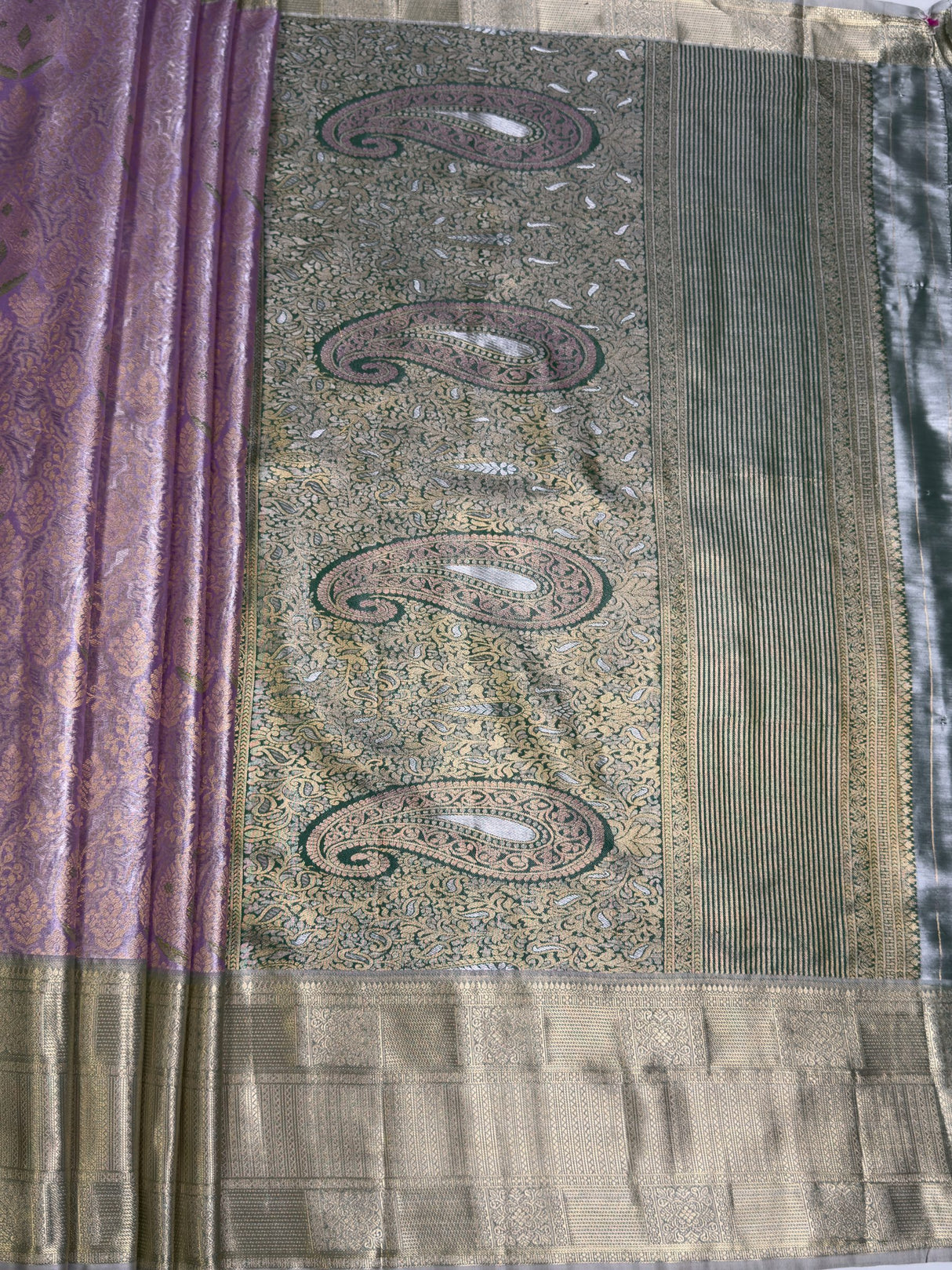 MIMOSA Saree Saree — pallu and zari work detail