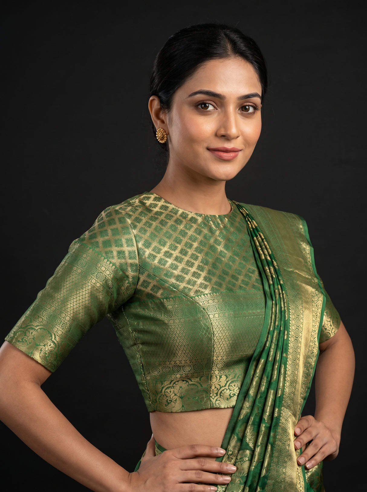 MIMOSA Saree Saree β blouse close-up