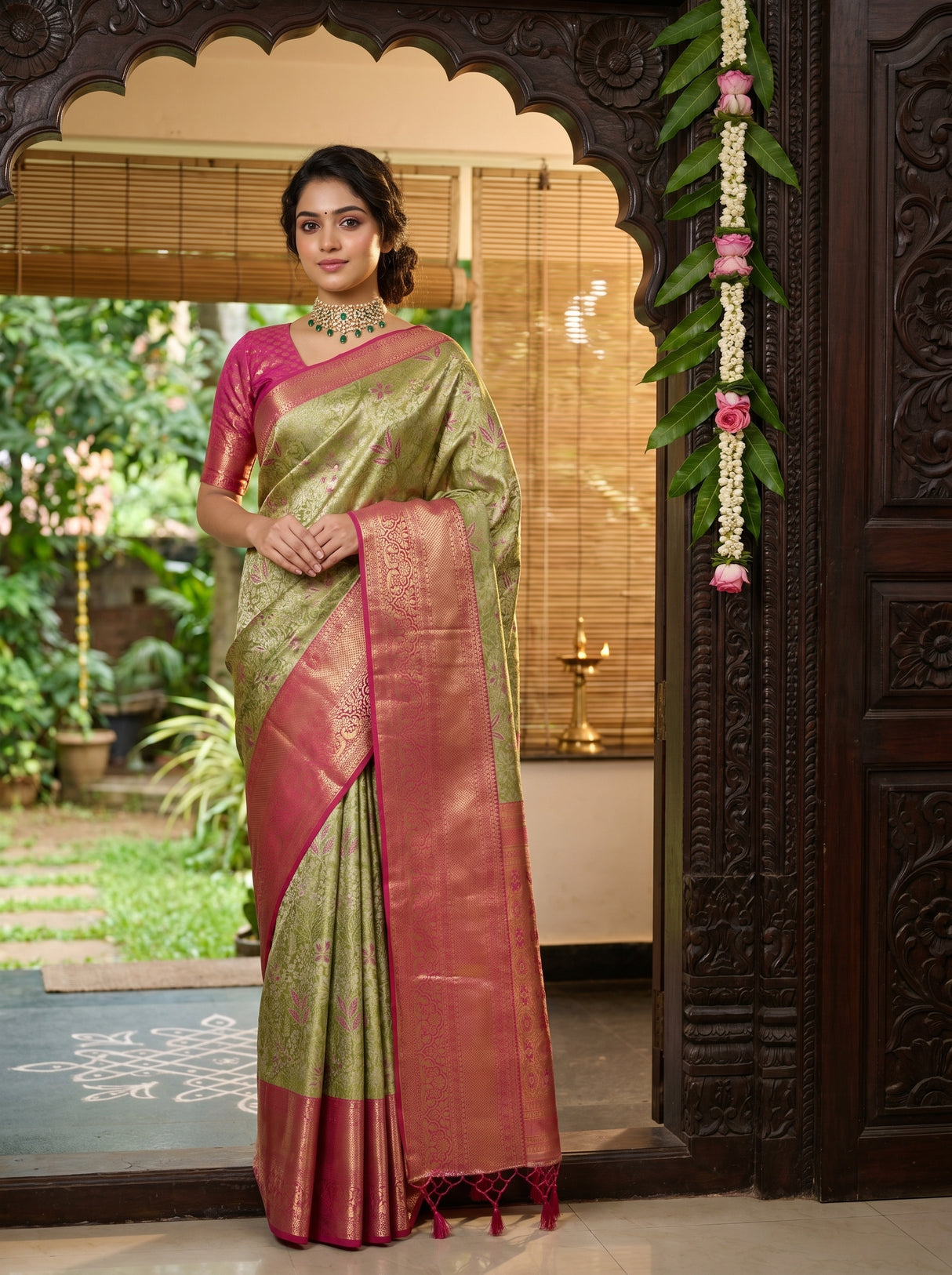 MIMOSA Saree Saree β front view on mannequin