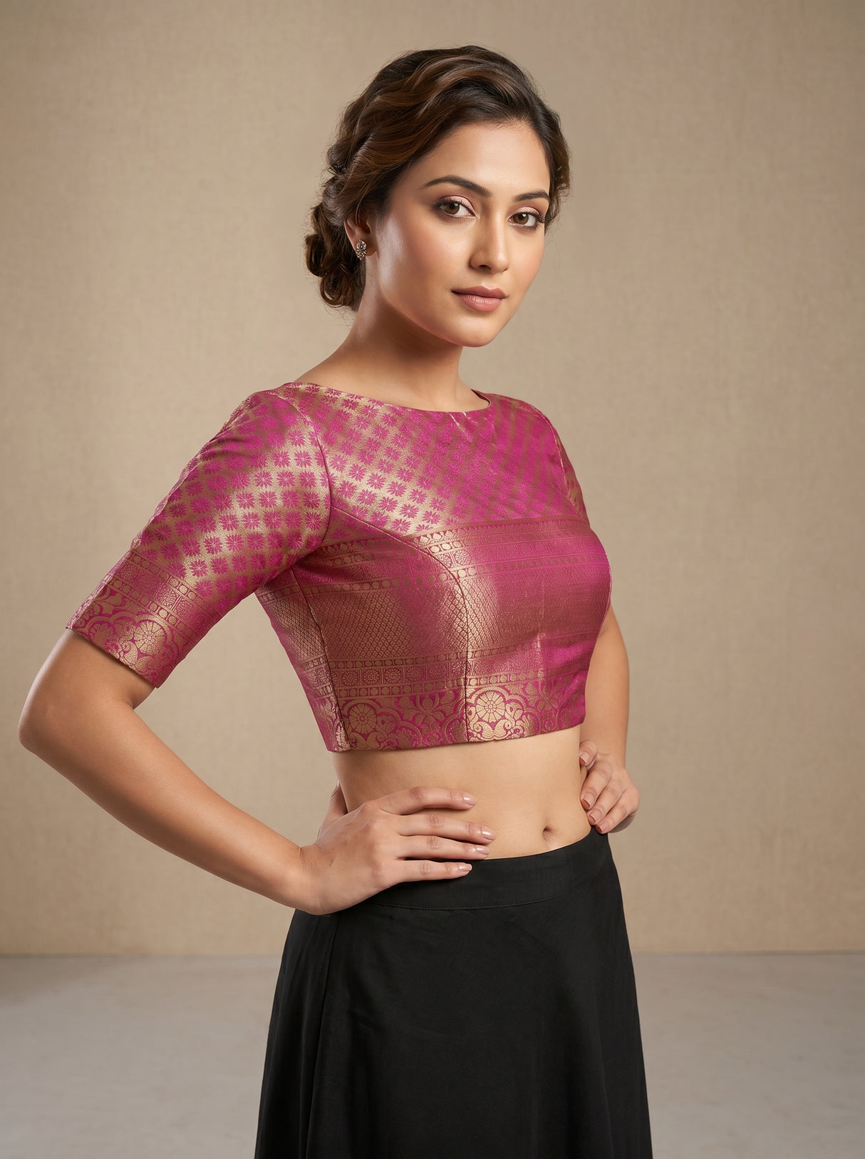 MIMOSA Saree Saree β blouse close-up