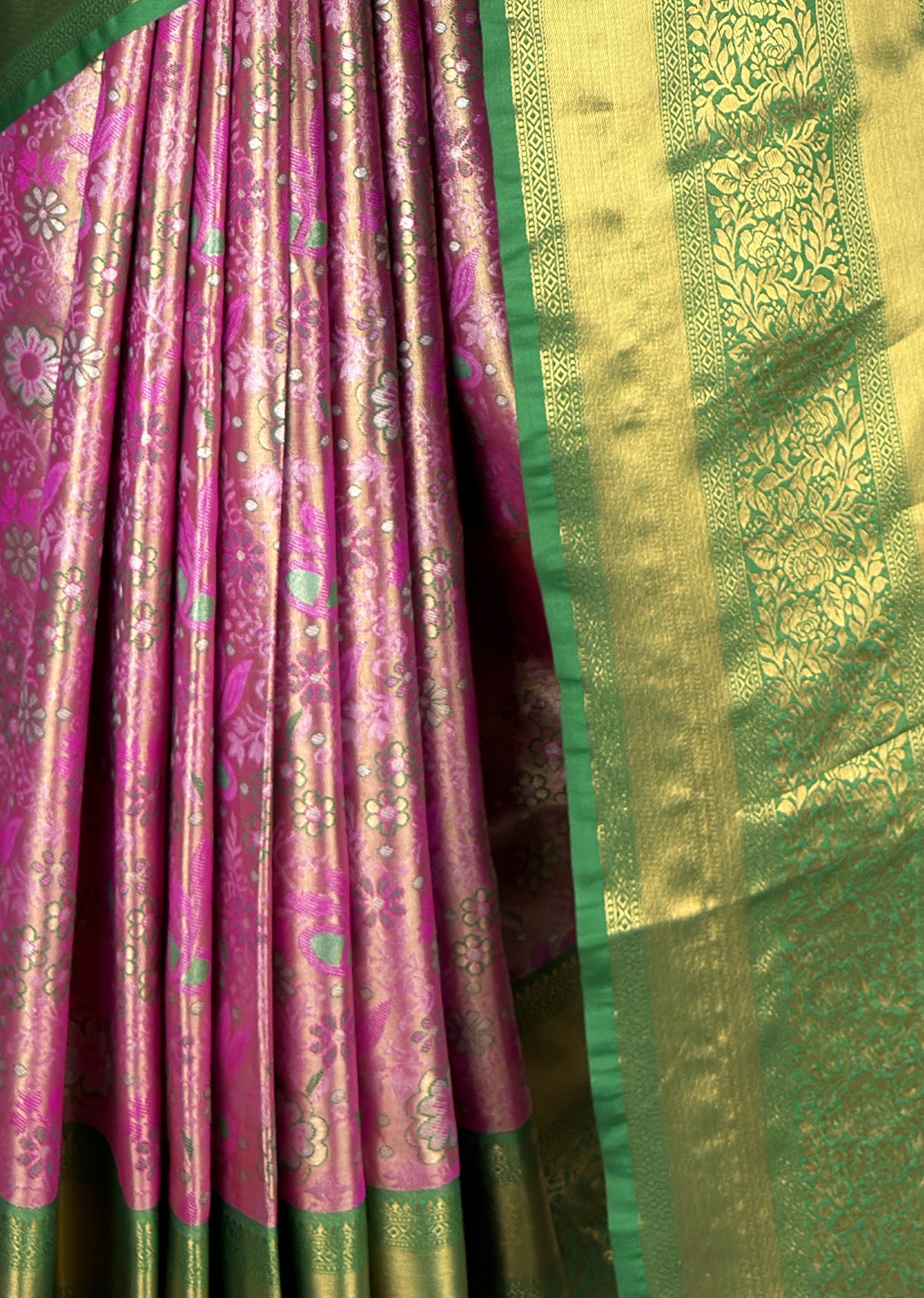 MIMOSA Rani Kanjivaram Art Silk Saree β fleets shot full lifestyle