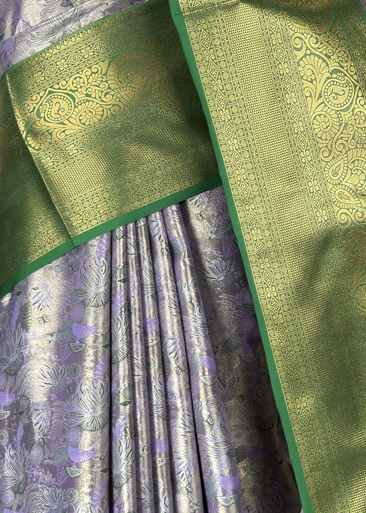 MIMOSA Lavender Kanjivaram Art Silk Saree β fleets shot full lifestyle