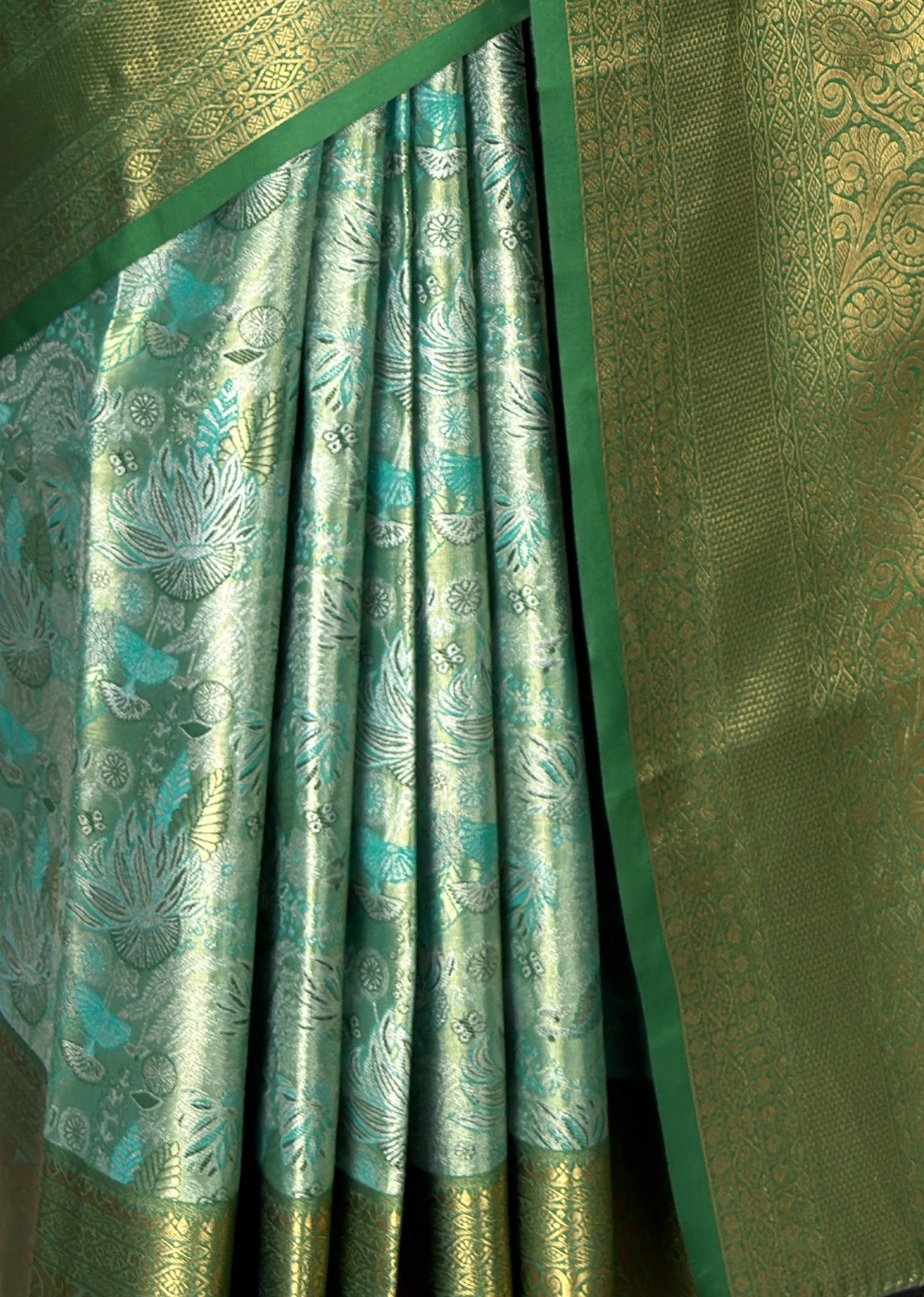 MIMOSA Rama Kanjivaram Art Silk Saree β fleets shot full lifestyle