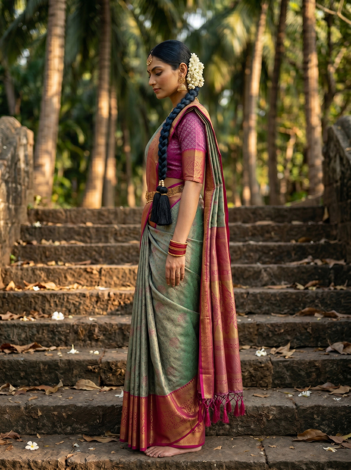 MIMOSA Saree Saree — pose 3 styling detail