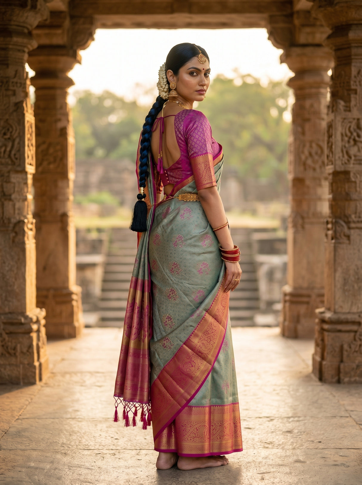 MIMOSA Saree Saree — pose 7 styling detail