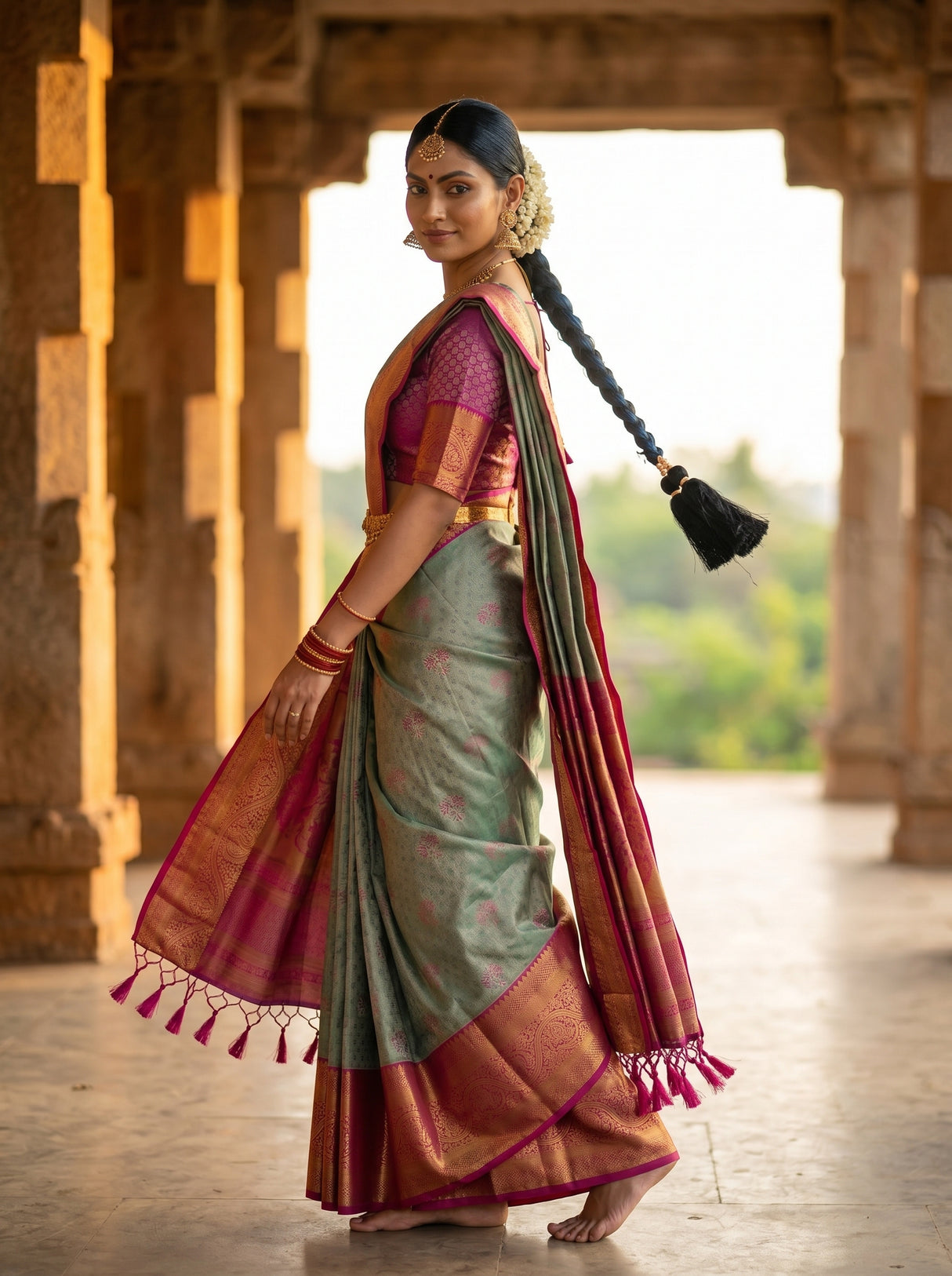 MIMOSA Saree Saree — pose 9 styling detail