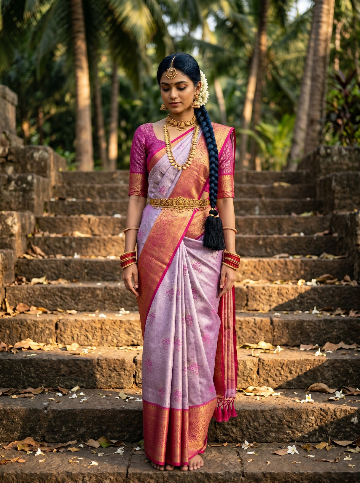 MIMOSA Saree Saree — front view on mannequin