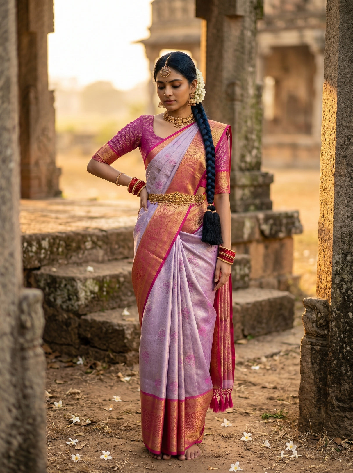 MIMOSA Saree Saree — pose 4 styling detail