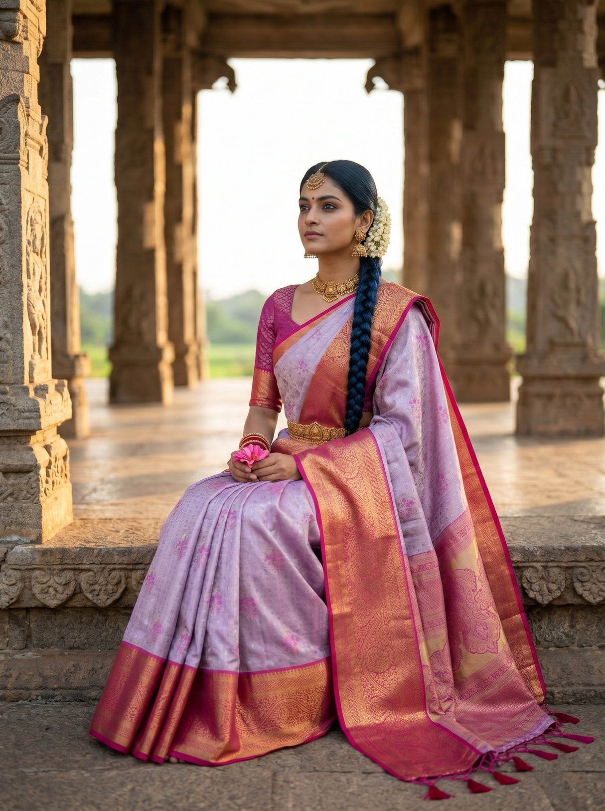 MIMOSA Saree Saree — pose 8 styling detail