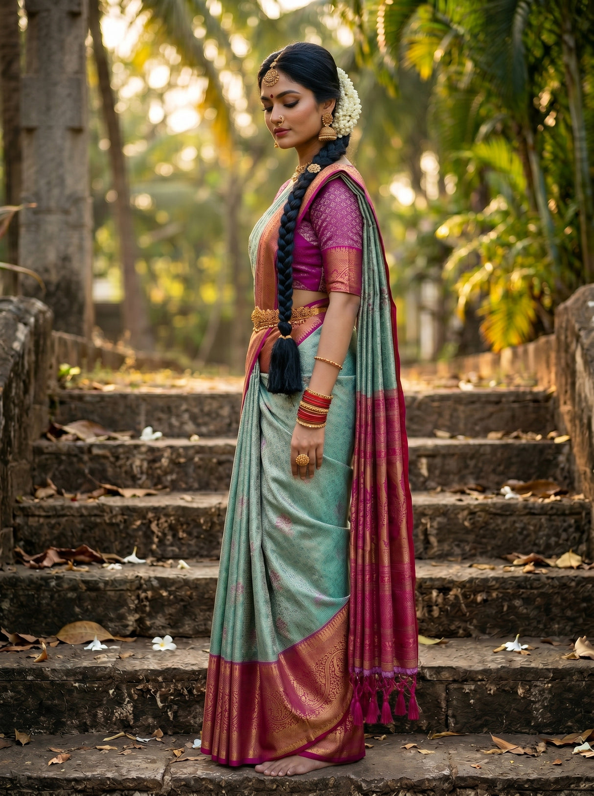 MIMOSA Saree Saree — pose 3 styling detail