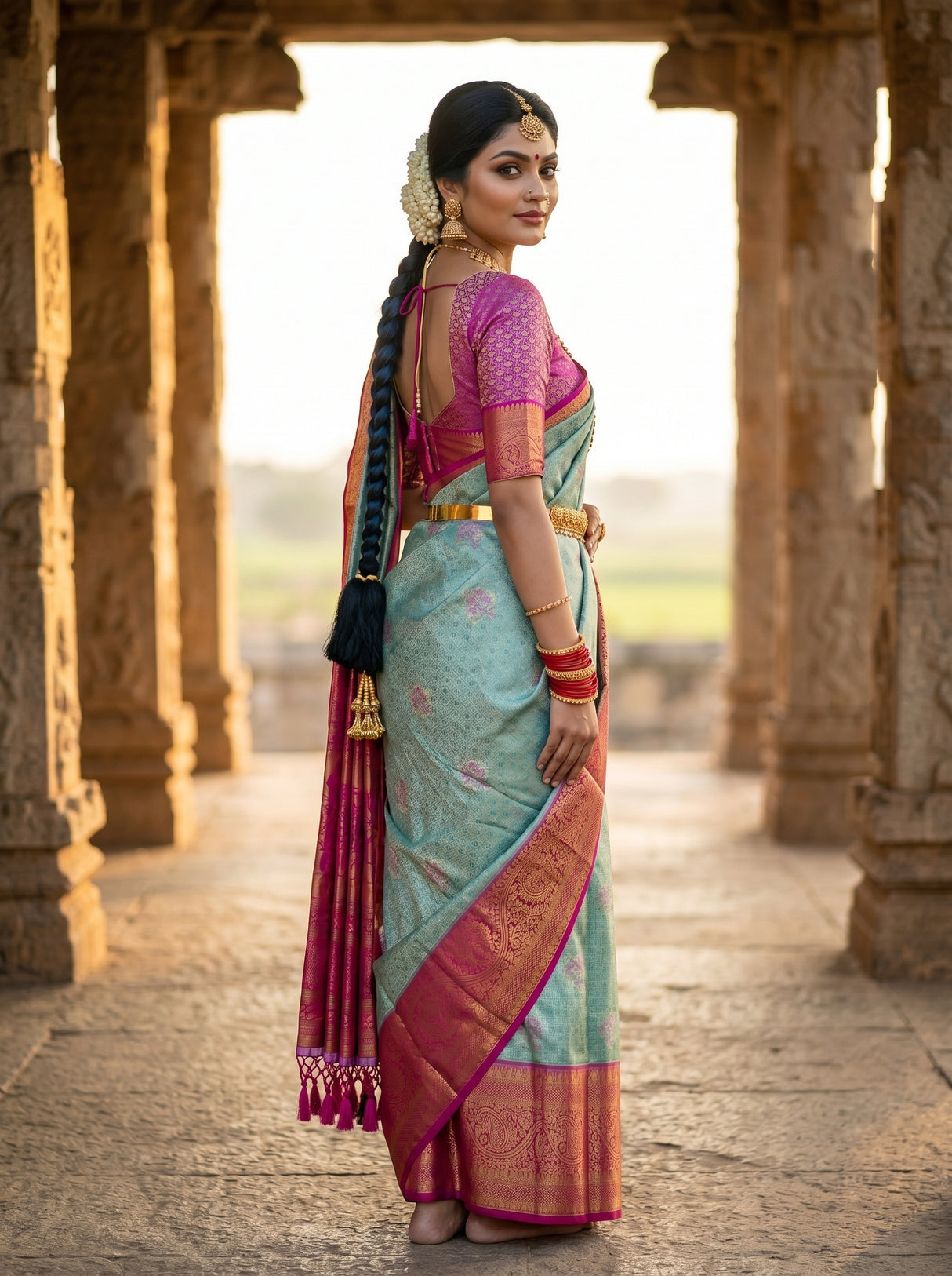 MIMOSA Saree Saree — pose 7 styling detail