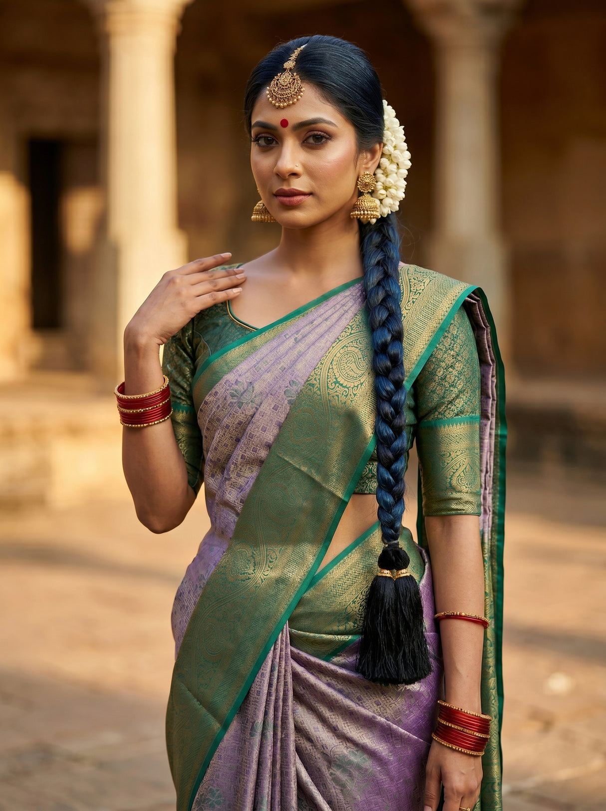 MIMOSA Saree Saree — pose 10 styling detail
