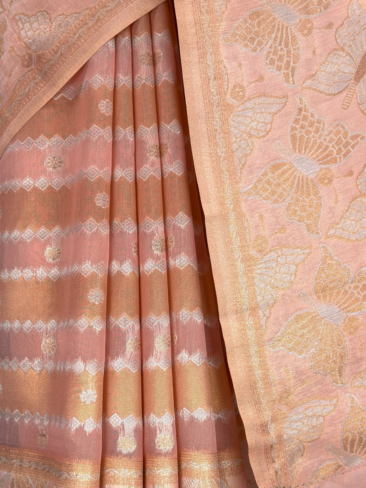 MIMOSA Pink Banarasi Art Silk Saree — fleets shot full lifestyle