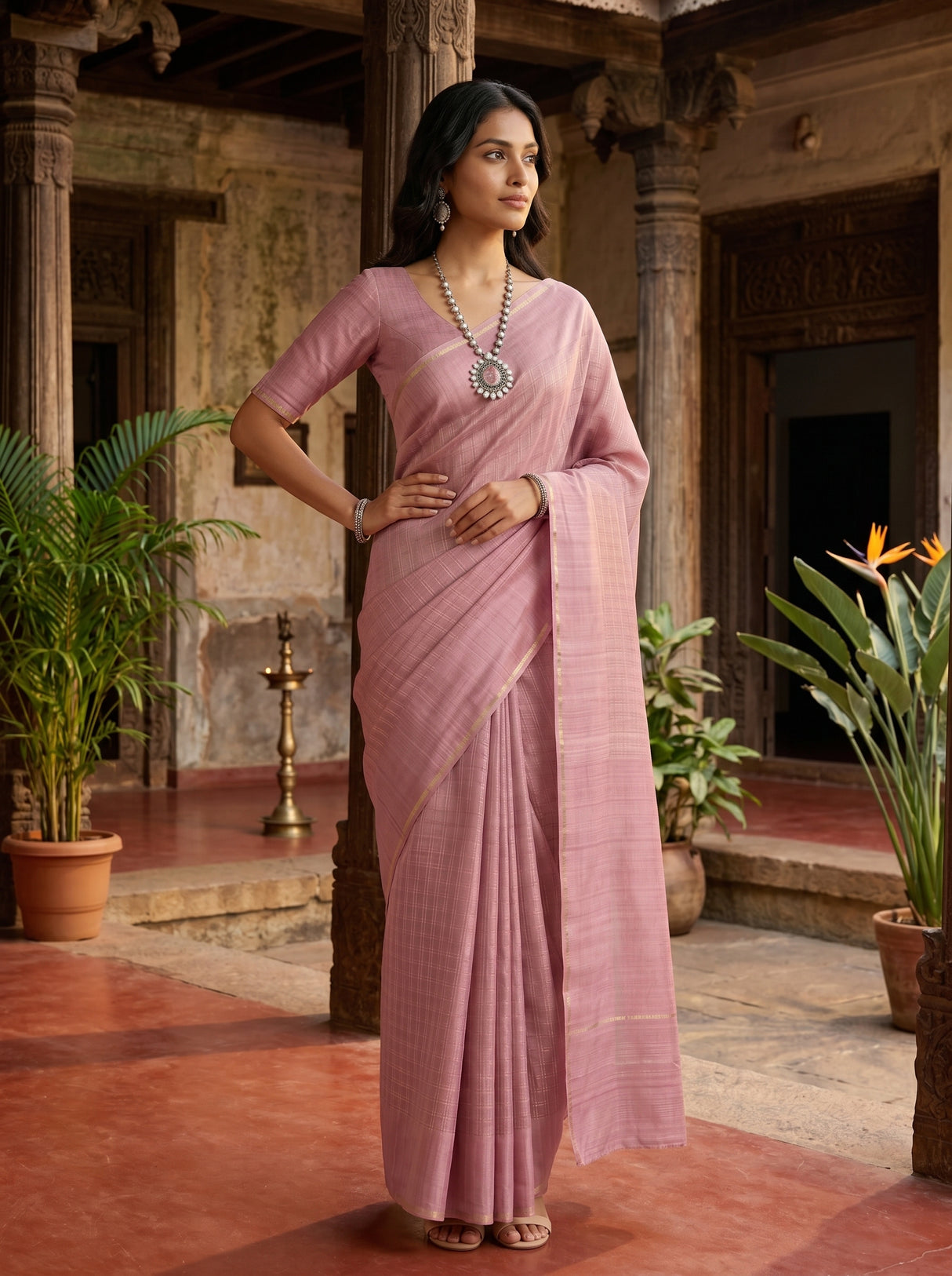 MIMOSA Saree Saree — pose 3 styling detail