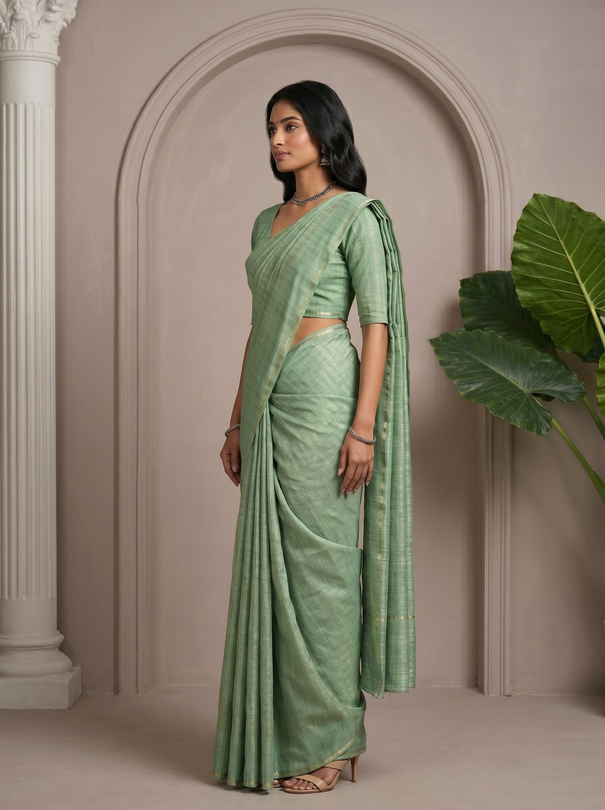 MIMOSA Saree Saree — pose 3 styling detail