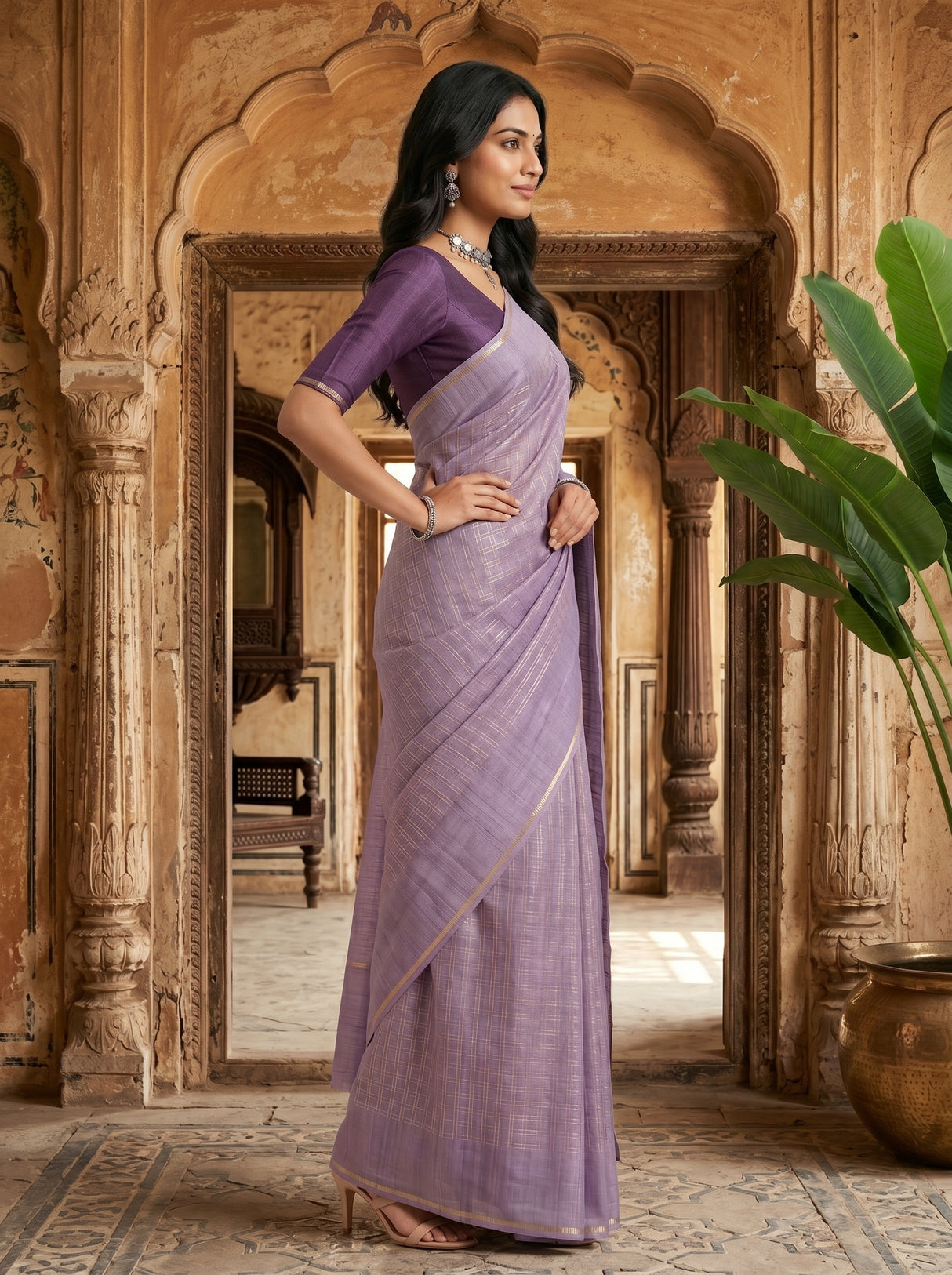 MIMOSA Saree Saree — pose 3 styling detail
