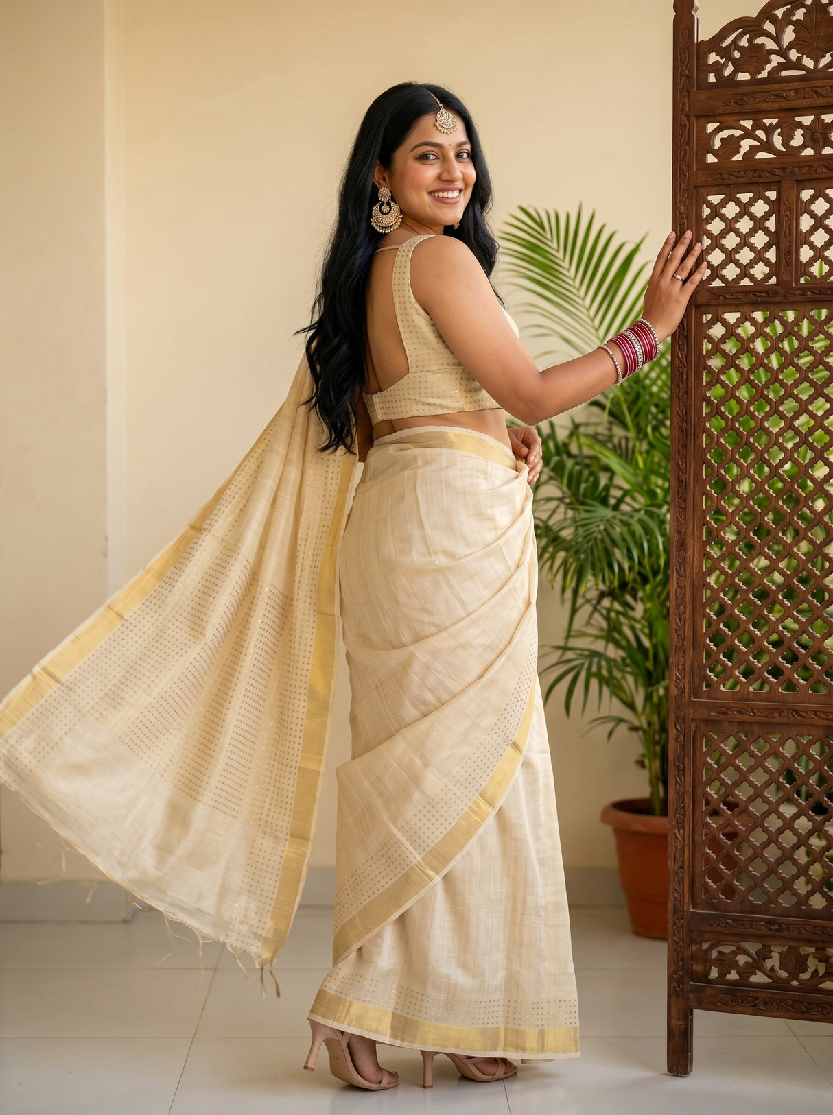 MIMOSA Saree Saree — pose 9 styling detail