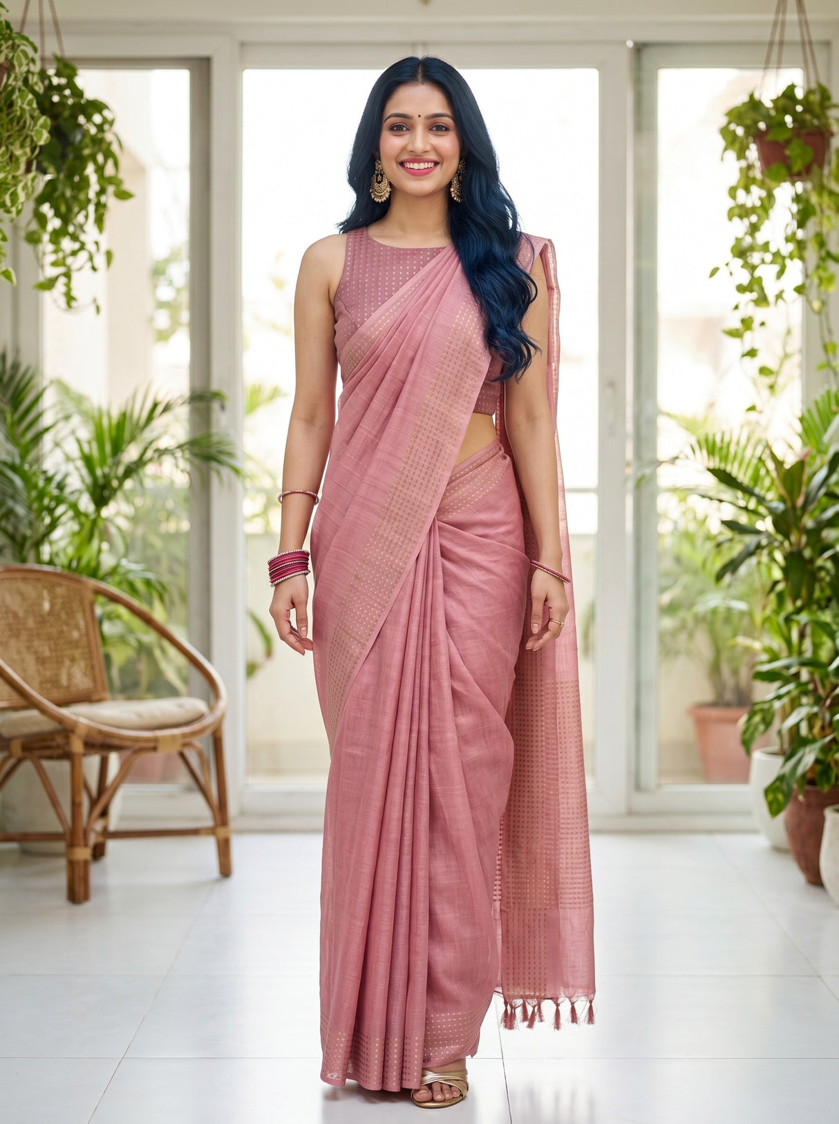 MIMOSA Saree Saree — front view on mannequin
