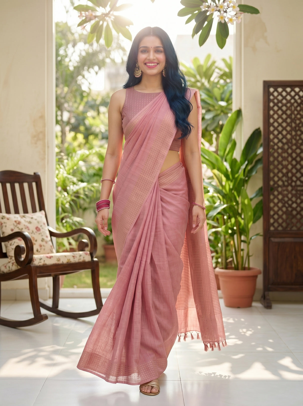 MIMOSA Saree Saree — pose 6 styling detail